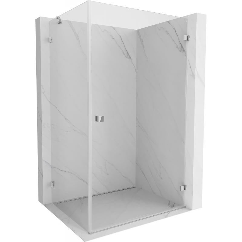 Mexen Lunar-B L kabina prysznicowa uchylna prawa 85 x 80 cm, transparent, chrom - 832L-085-080-01-00-P