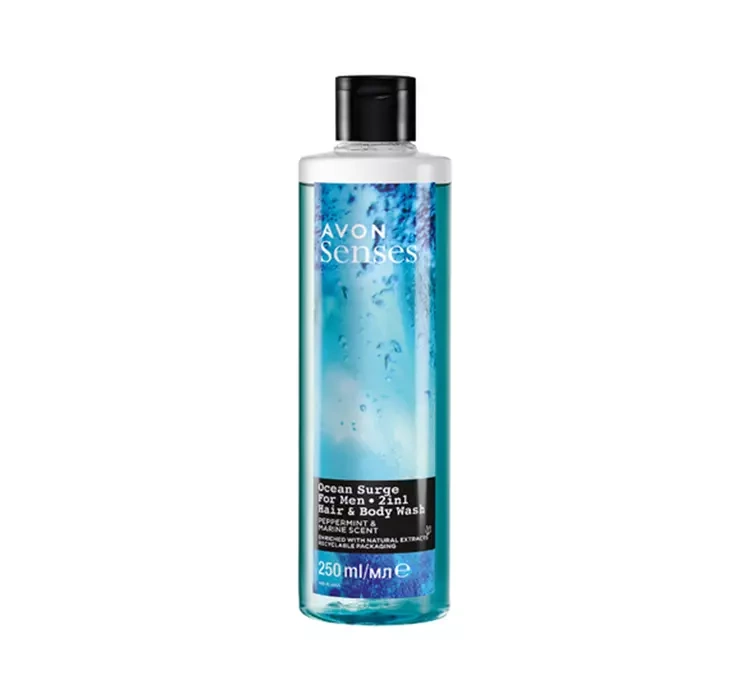 AVON SENSES OCEAN SURGE ŻEL DO MYCIA CIAŁA I WŁOSÓW 2 IN 1 FOR MEN 250ML