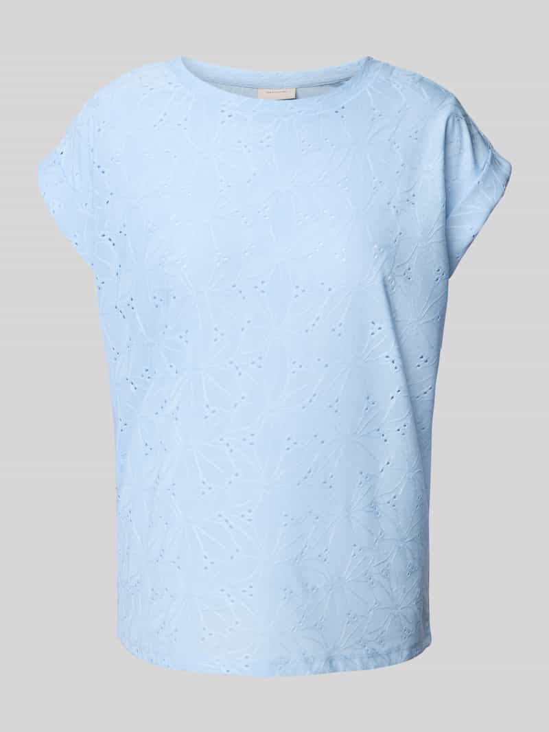 T-shirt z haftem angielskim model ‘Blond’