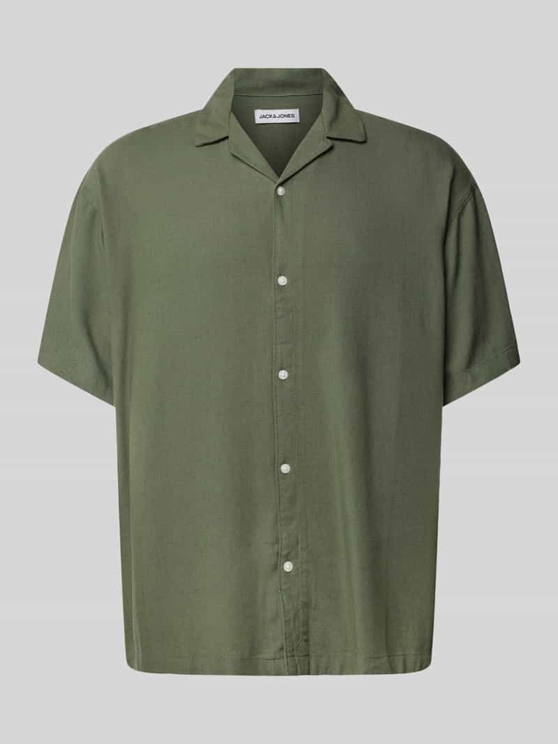 Koszula casualowa o kroju relaxed fit z kołnierzykiem typu resort model ‘WAYNE’