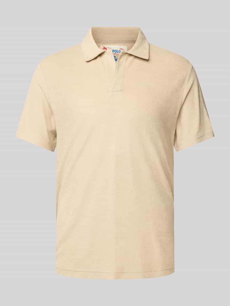 Koszulka polo o kroju slim fit z dekoltem w serek model ‘JEREMY - TERRY’