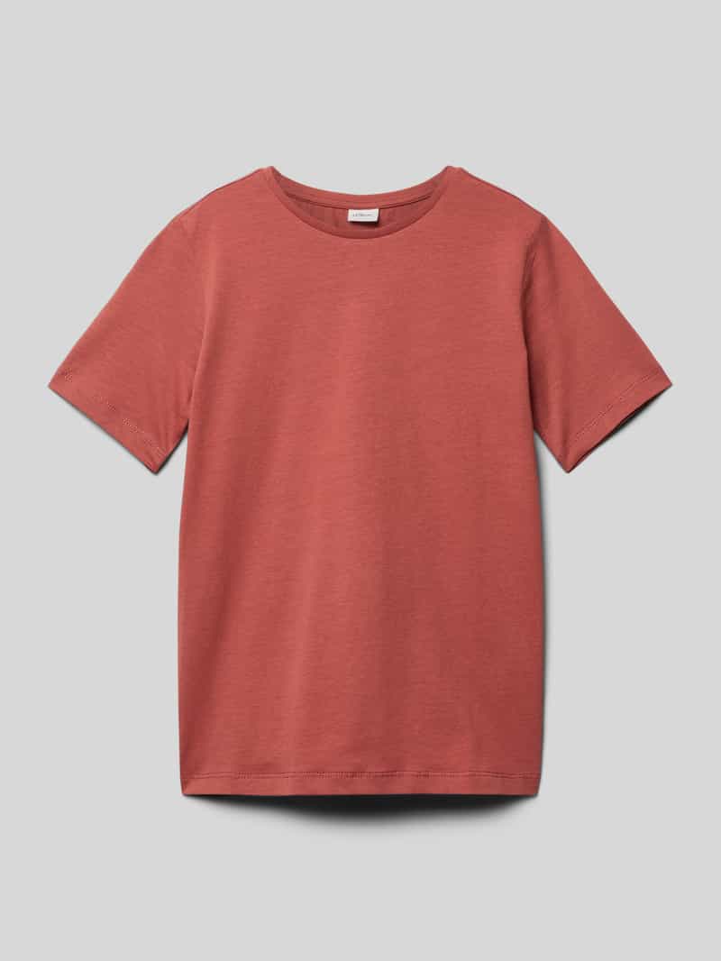 T-shirt o kroju regular fit z czystej bawełny