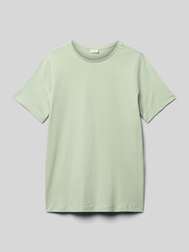 T-shirt o kroju regular fit z czystej bawełny