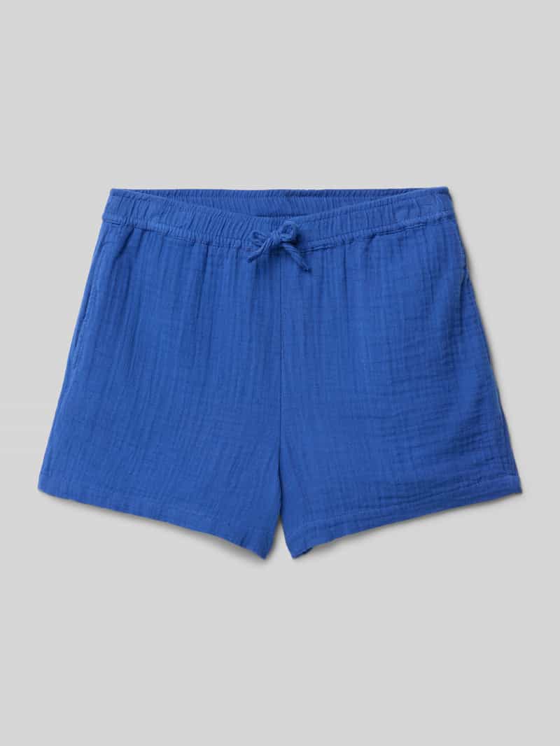 Szorty o kroju regular fit z czystej bawełny model ‘THYRA’