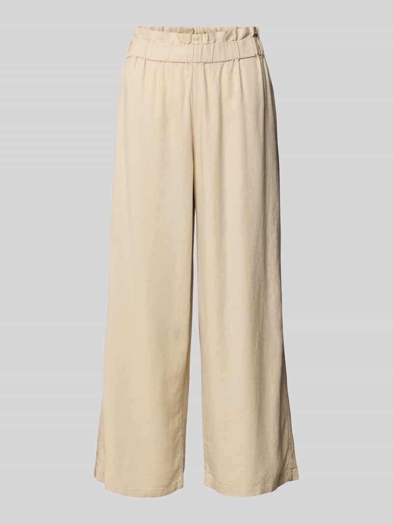 Kuloty o luźnym kroju z mieszanki wiskozy i lnu model ‘SOLVI-CARO’