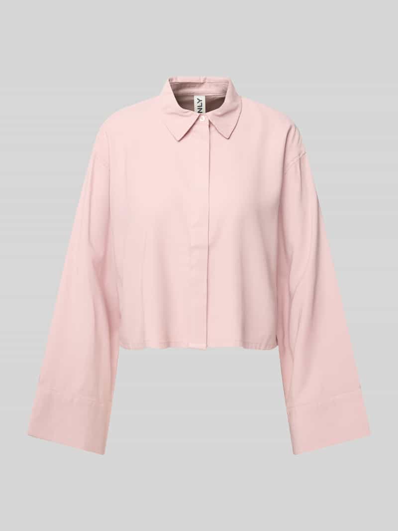 Bluzka koszulowa o kroju relaxed fit z mieszanki wiskozy model ‘LARIS’