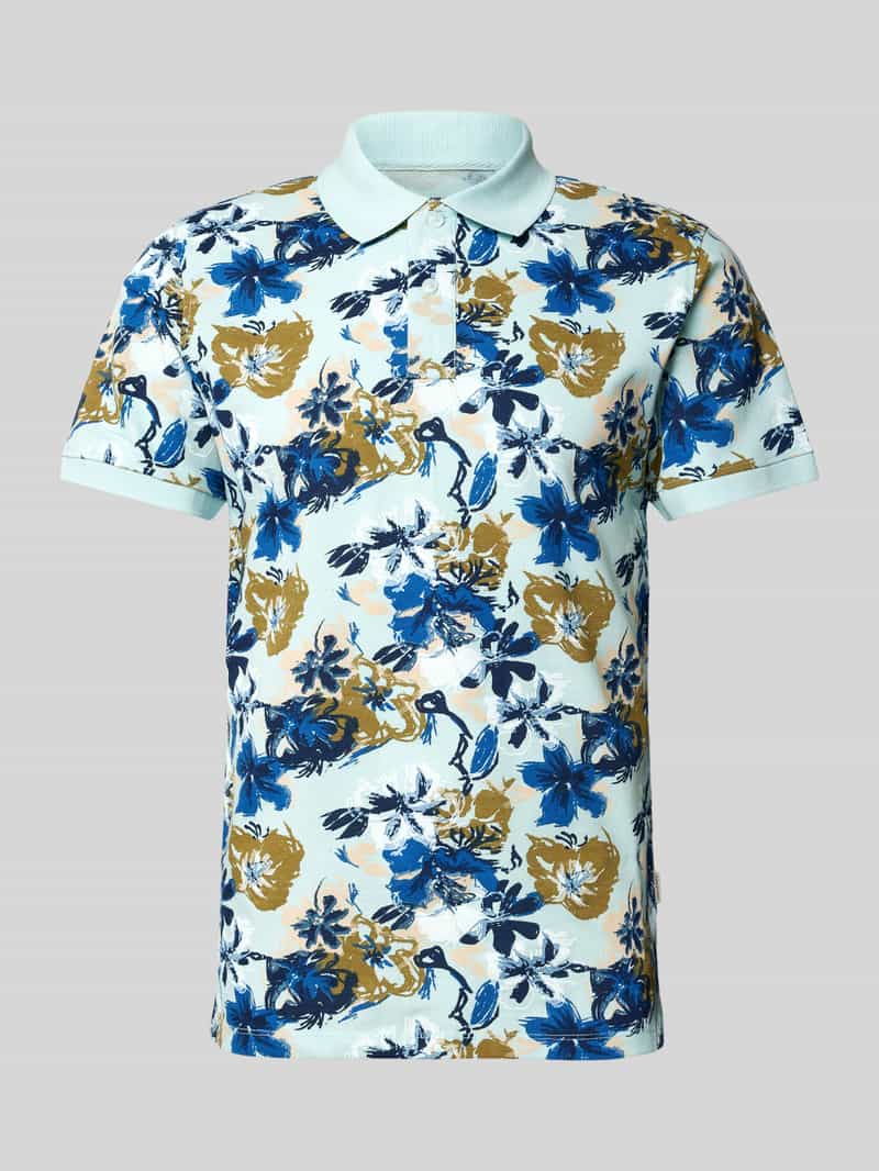 Koszulka polo o kroju regular fit z prążkowanymi wykończeniami model ‘EDI’