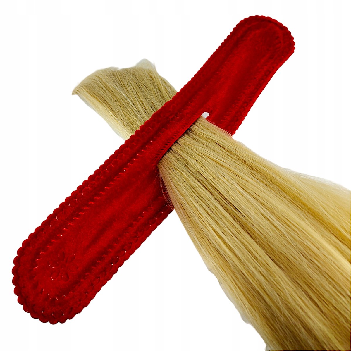 Twister Ozdoba do koka Frotowy duży Czerwony z froty