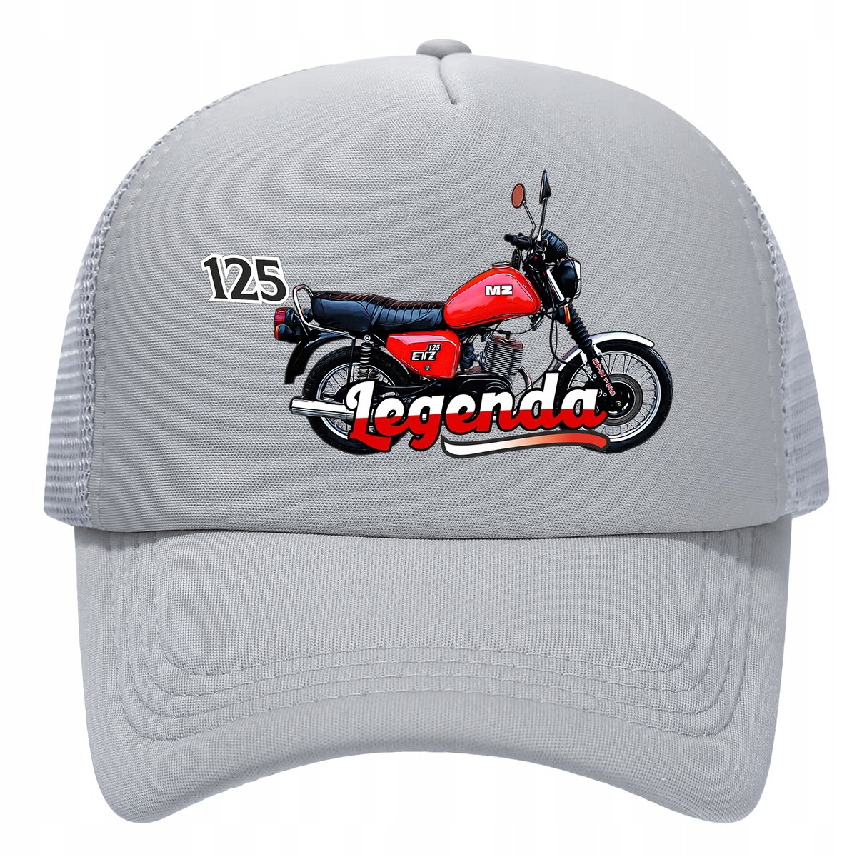 Czapka z daszkiem trucker siateczka tirówka MZ 125 motor motocykl fan 04