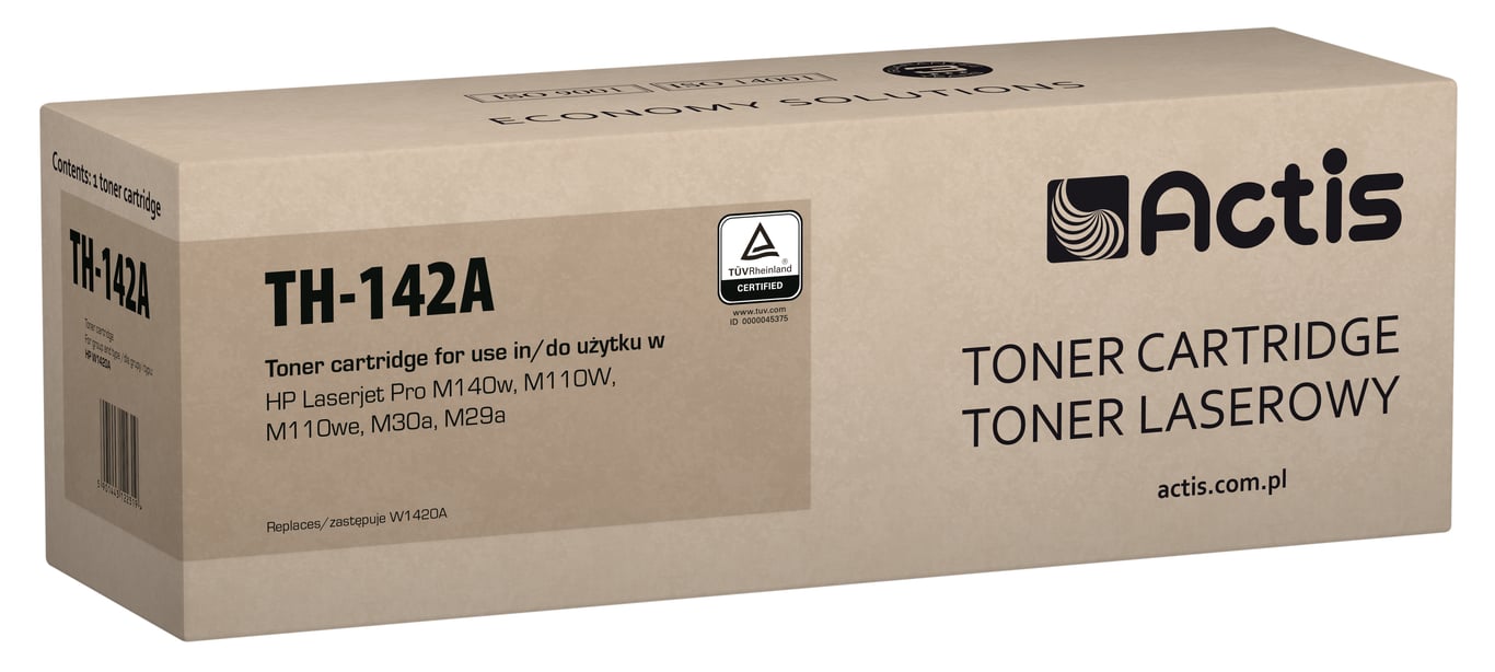 Actis Toner TH-142A do drukarki HP, Zamiennik HP 142A W1420A; Standard; 950 stron; czarny TH-142A