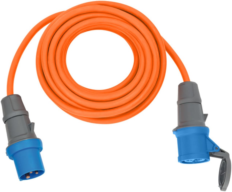 Brennenstuhl 1167650610 rozgałęziacz 10 m 2 x gniazdo sieciowe Zewnętrzna Pomarańczowy