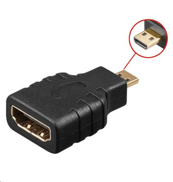 Microconnect HDM19F19MM zmieniacz płci / kabli Micro HDMI HDMI Czarny HDM19F19MM