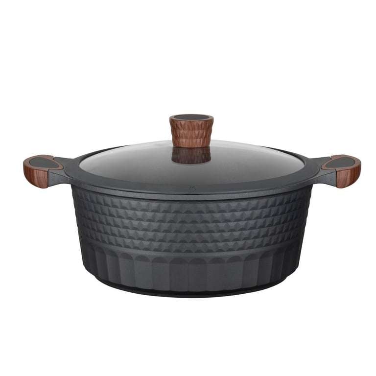 Resto Kitchenware Capella 6,6 l Okrągły Czarny, Drewno