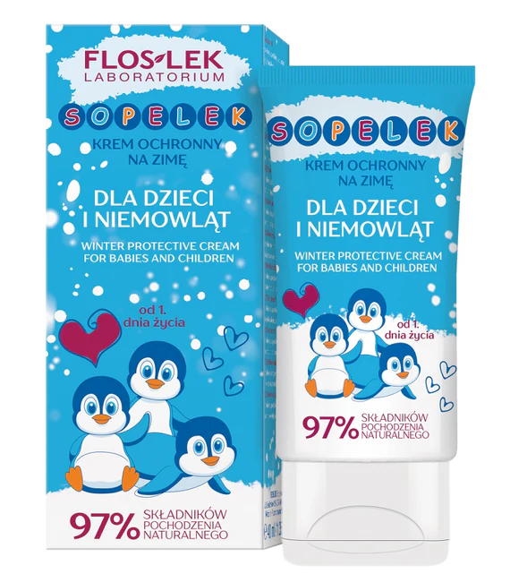 Zestawi WINTER CARE for kids: krem Sopelek + wazelinka - Floslek