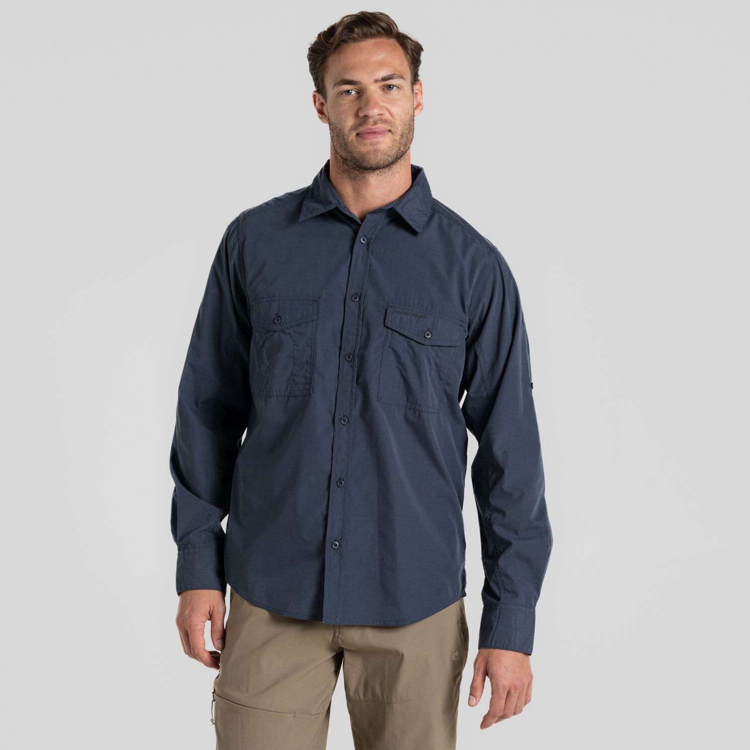 Koszula męska Craghoppers Kiwi Long Sleeved Shirt Rozmiar: M / Kolor: niebieski