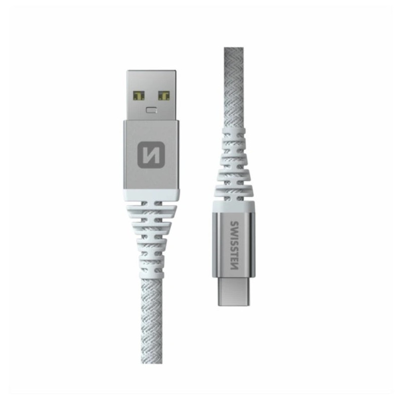 Kabel Swissten Kevlar USB / USB-C 1,5 m Kolor: biały