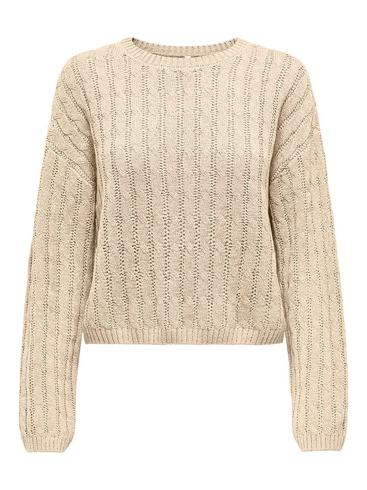 ONLY Sweter w kolorze beżowym