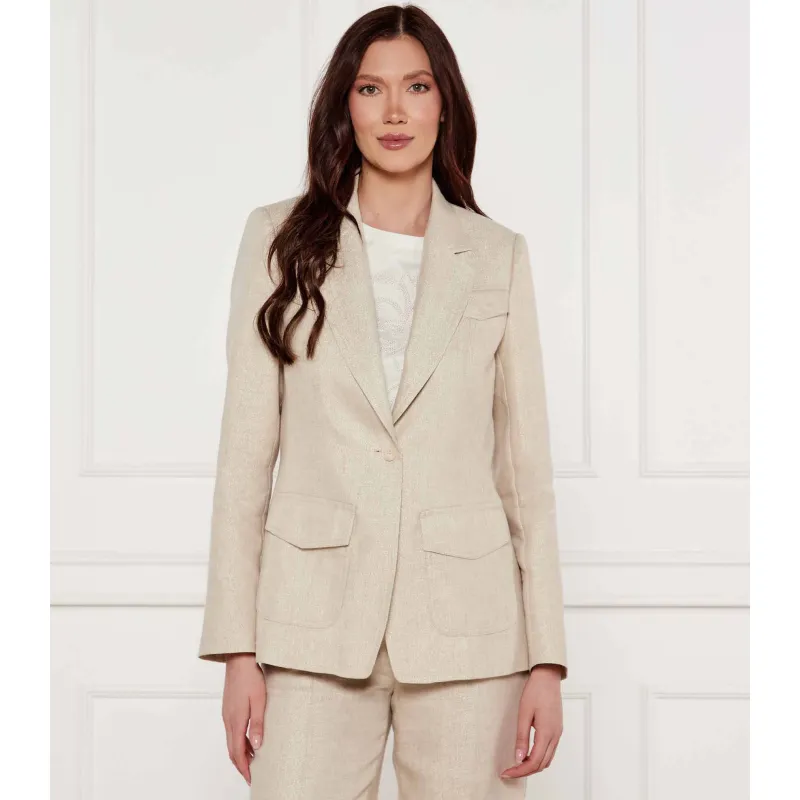 Marc Cain Lniana marynarka | Slim Fit