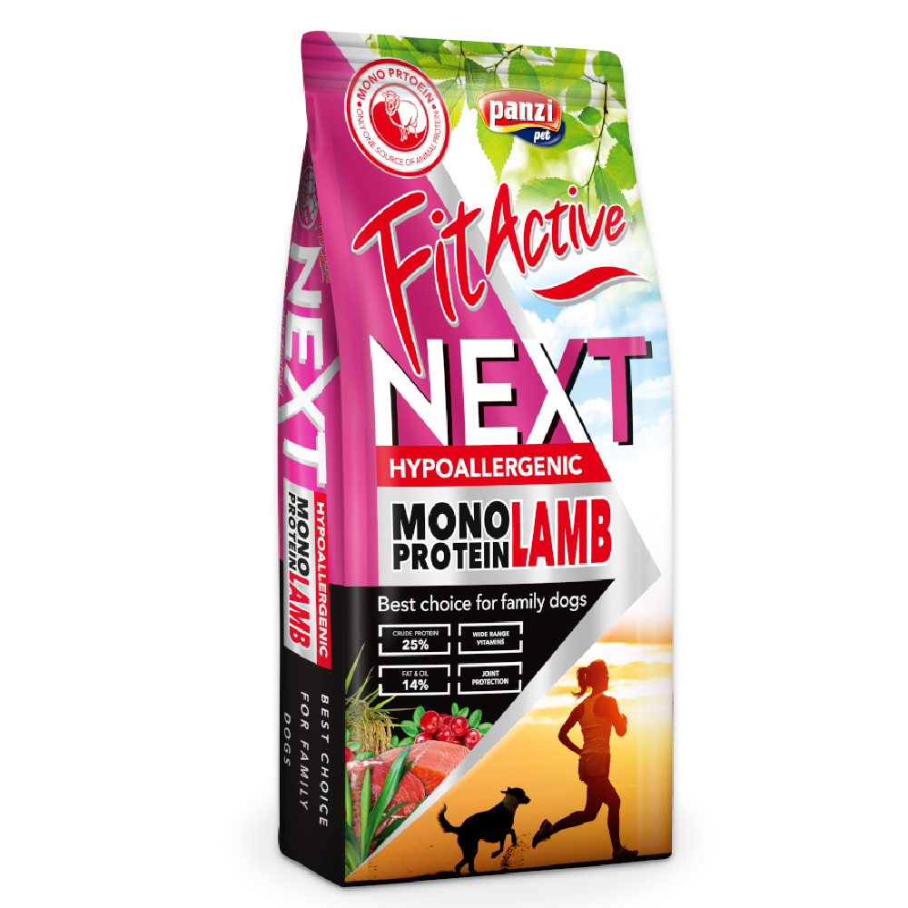FitActive Next Hypoallergenic Monoprotein, jagnięcina - 15 kg
