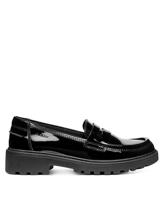 Geox Loafersy Jr Casey J3620C 000HH C9999 S Czarny