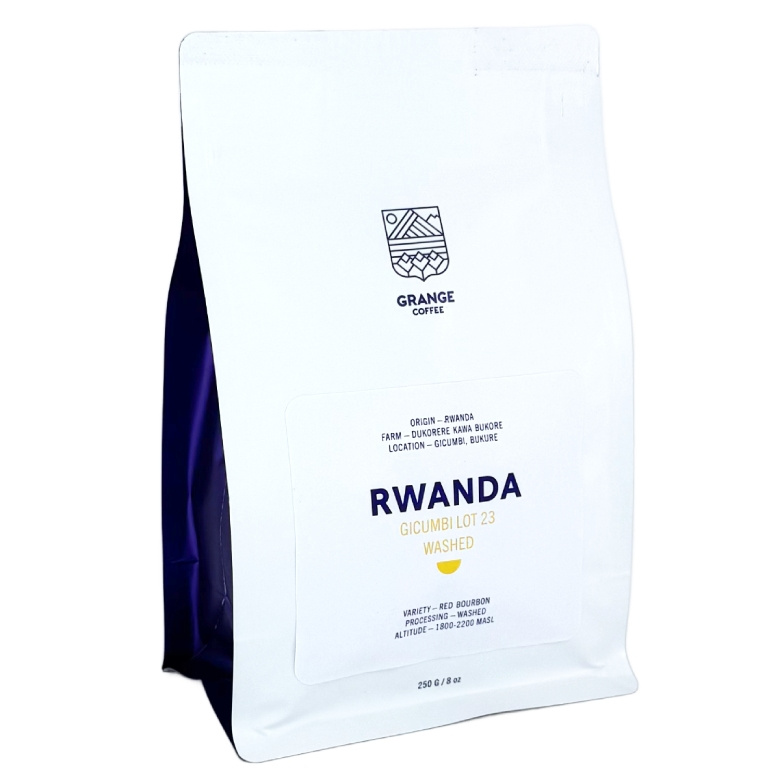 Kawa ziarnista Coffee Grange Rwanda Gicumbi Lot 23 Washed 250g