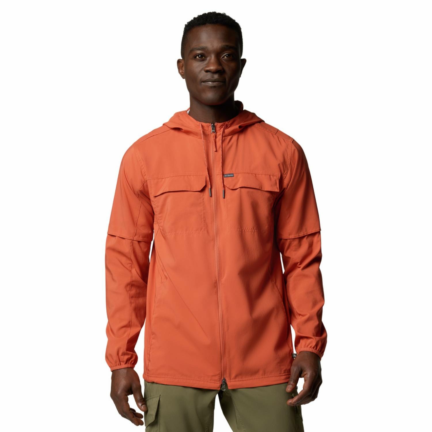 Męska koszula z kapturem Columbia Skien Valley Hooded Long Sleeve Shirt tuscan - XL