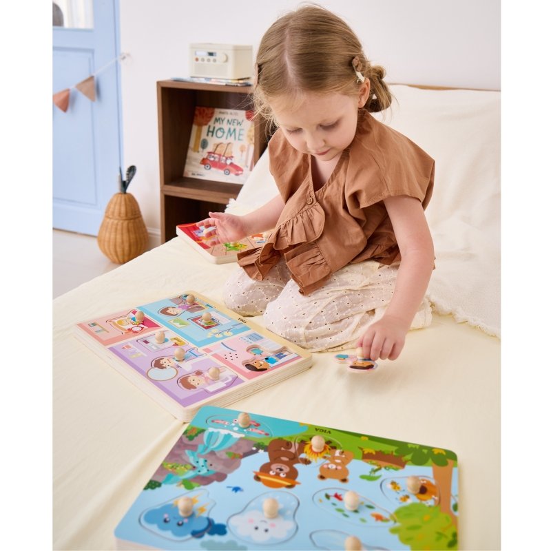 Kolorowe Puzzle Dźwiękowe Odkrywamy Naturę