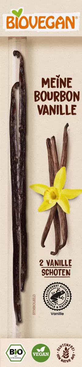 Laska Wanilii Bourbon Bezglutenowa BIO (2 Szt.) - Biovegan