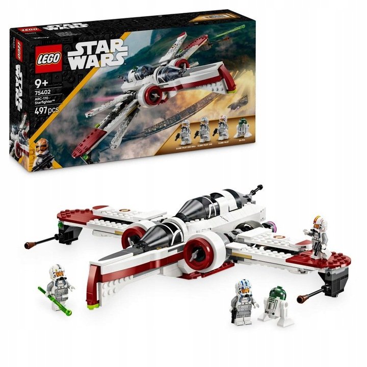 LEGO STAR WARS - Gwiezdne Wojny Myśliwiec Myśliwiec ARC-170 LEGO PREZENT DLA CHŁOPCA