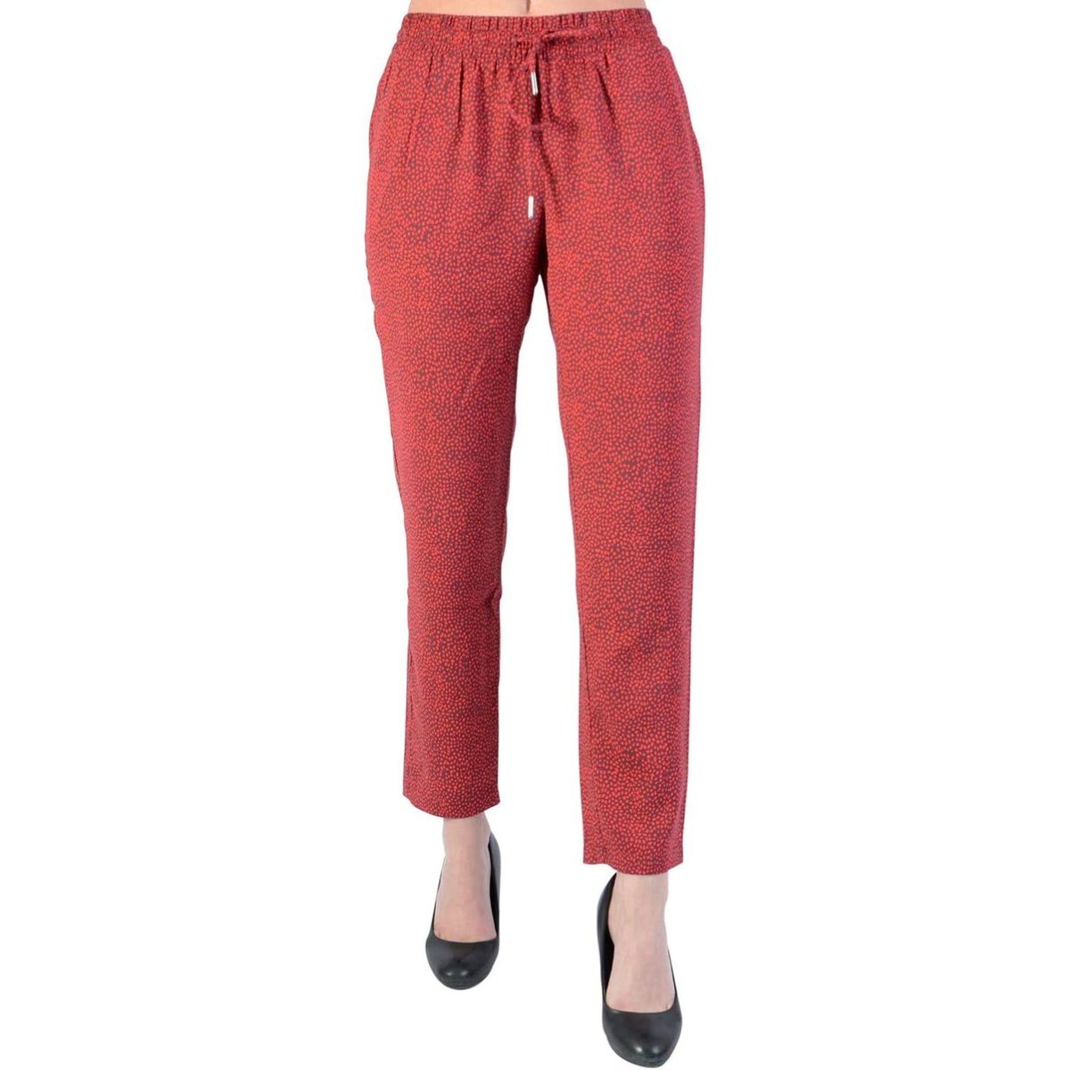 Spodnie damskie Le Temps Des Cerises materiałowe wzorzyste przewiewne-XS