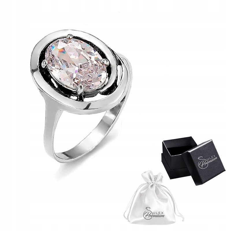 Pierścionek srebrny pr. 925 Srebro Pierścień Cyrkonia (mniejsza) r.23