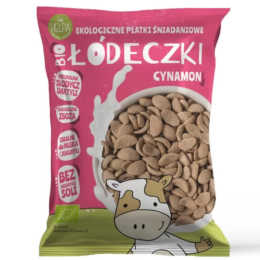 Łódeczki jaglano-owsiane z cynamonem helpa bio, 260g