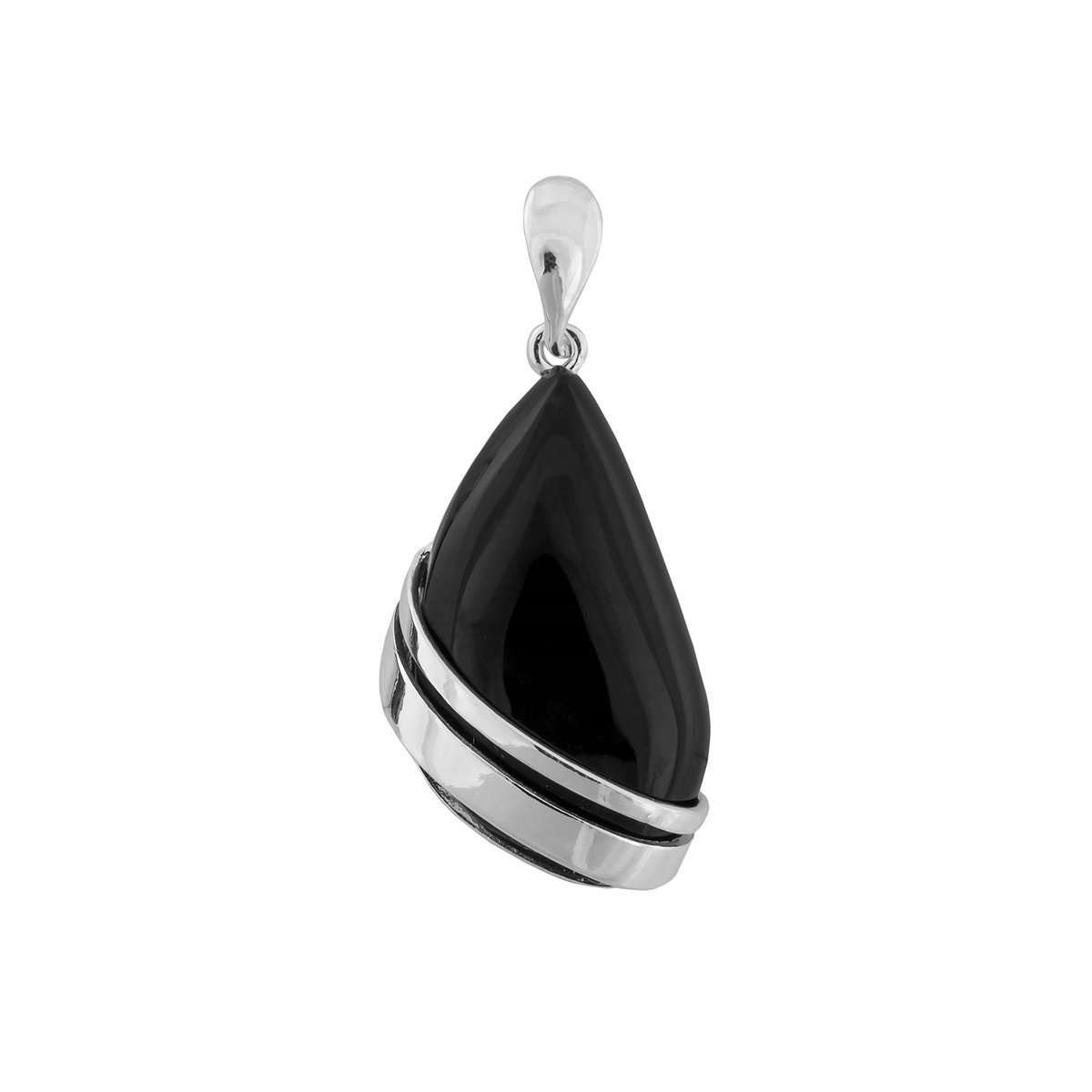 Zawieszka srebrna pr. 925 Black Onyks