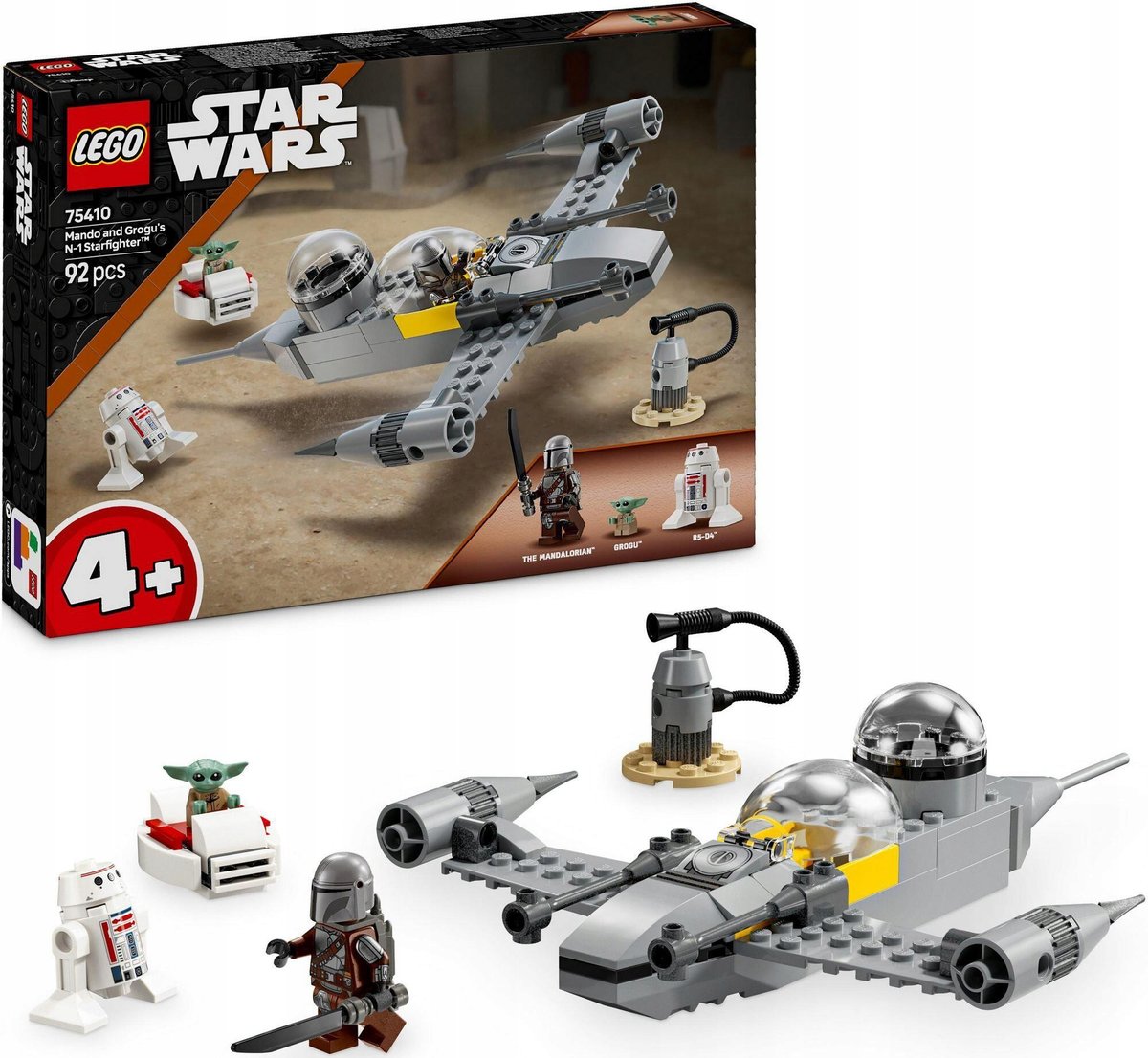 LEGO STAR WARS - Gwiezdne Wojny Mini Baby Yoda Myśliwiec N-1 Mando i Grogu LEGO PREZENT DLA CHŁOPCA