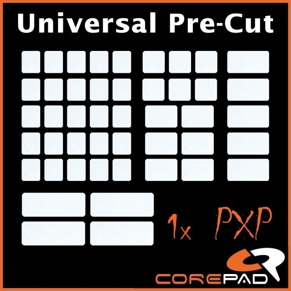 Grip Corepad PXP Uniwersalne naklejki na klawiaturę i mysz białe