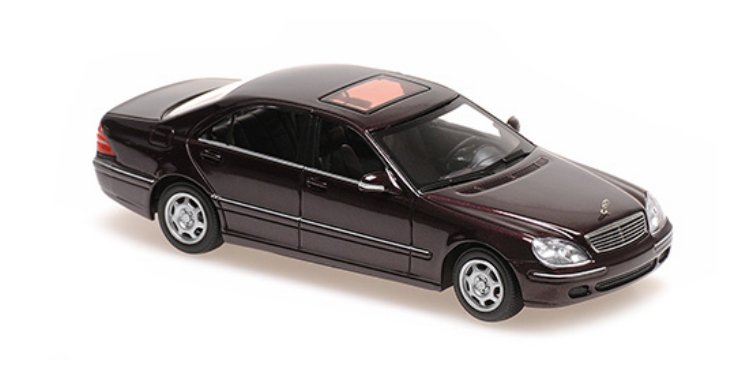Mercedes-Benz S-Class (W220) 1998 Dark Red Metallic 1:43 Minichamps