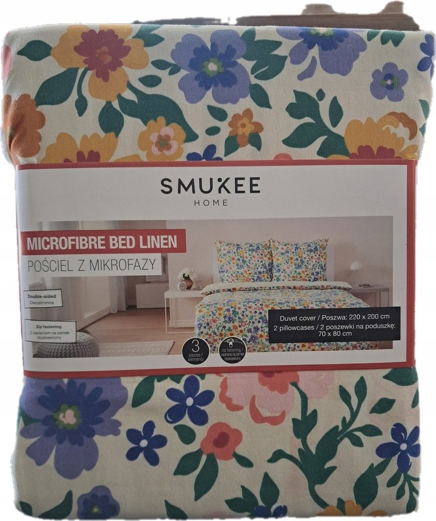 Zestaw pościeli z mikrofazy 220x200 + 2 poszewki 70x80