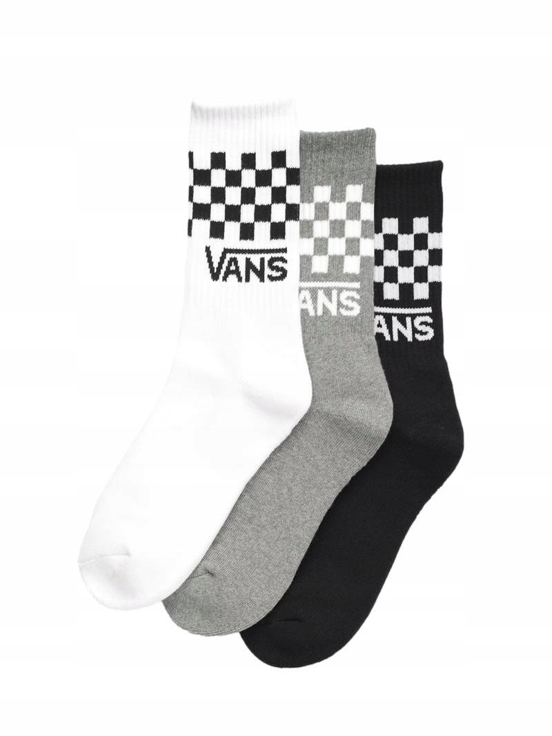 Skarpetki Damskie Classic Check Crew Black/White VANS VN000GMUY281 36,5-41