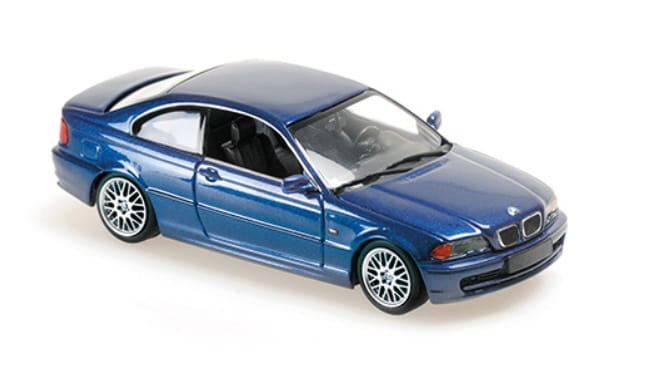 Bmw 3Er Coupe (E46) 1999 Blue Metallic 1:43 Minichamps 940028321