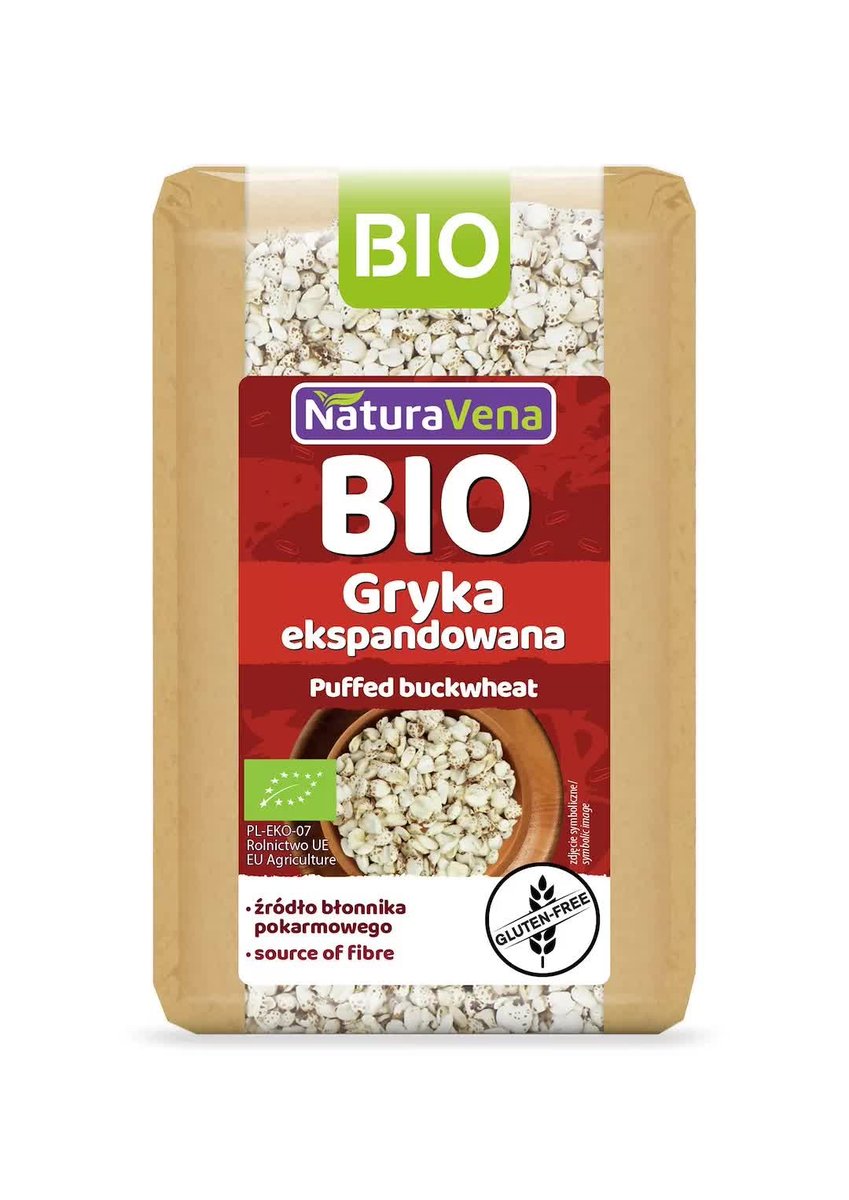 Gryka Ekspandowana Bezglutenowa BIO 80 g - Naturavena