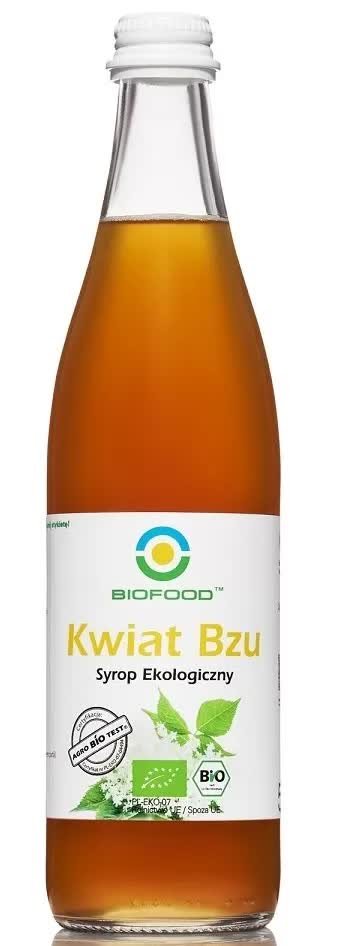 Syrop Z Kwiat��w Czarnego BZU Bezglutenowy BIO 500 ml - BIO Food