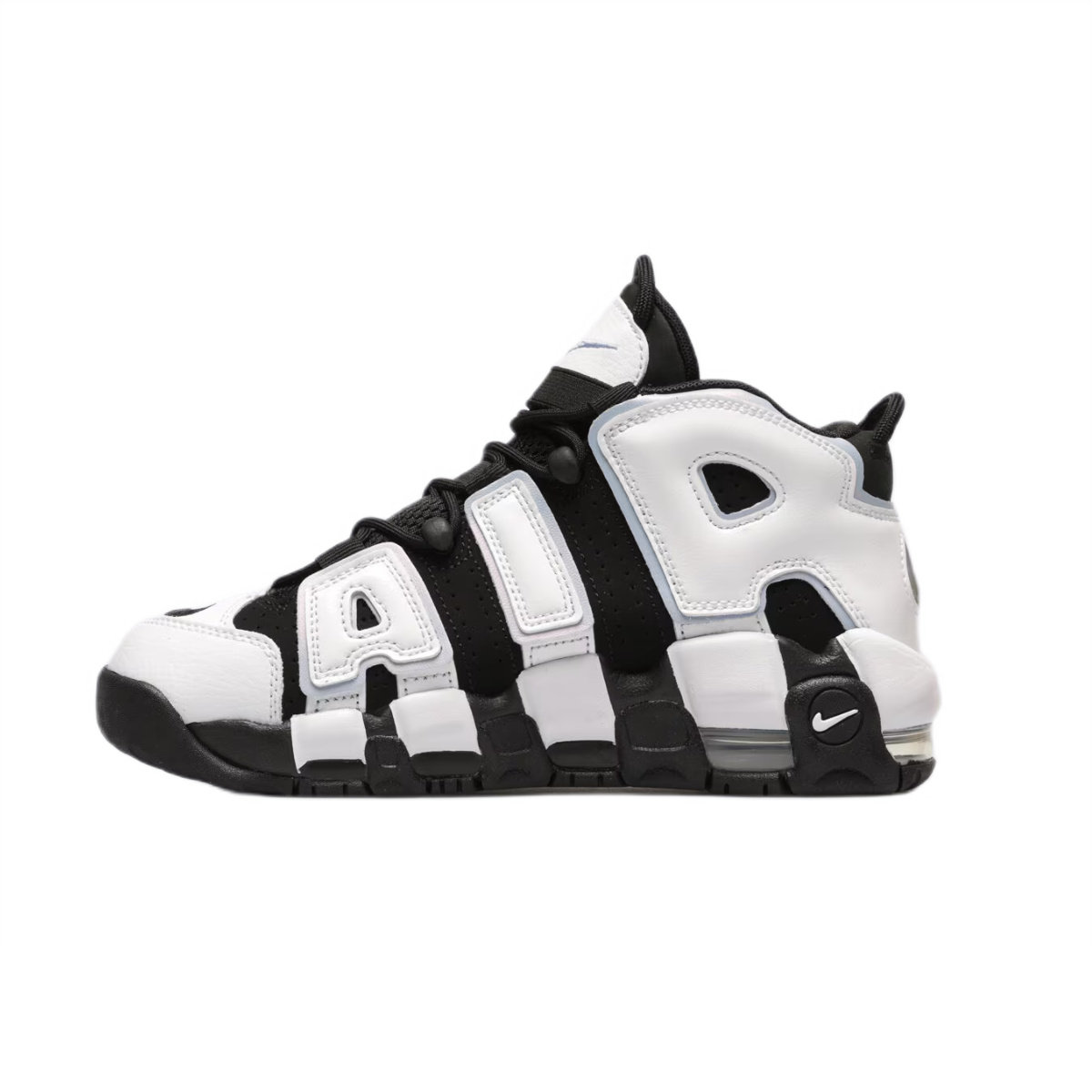 Buty dziecięce sportowe Nike Air More Uptempo GS Kids Shoes Black Cobalt Bliss - DQ6200-001-36