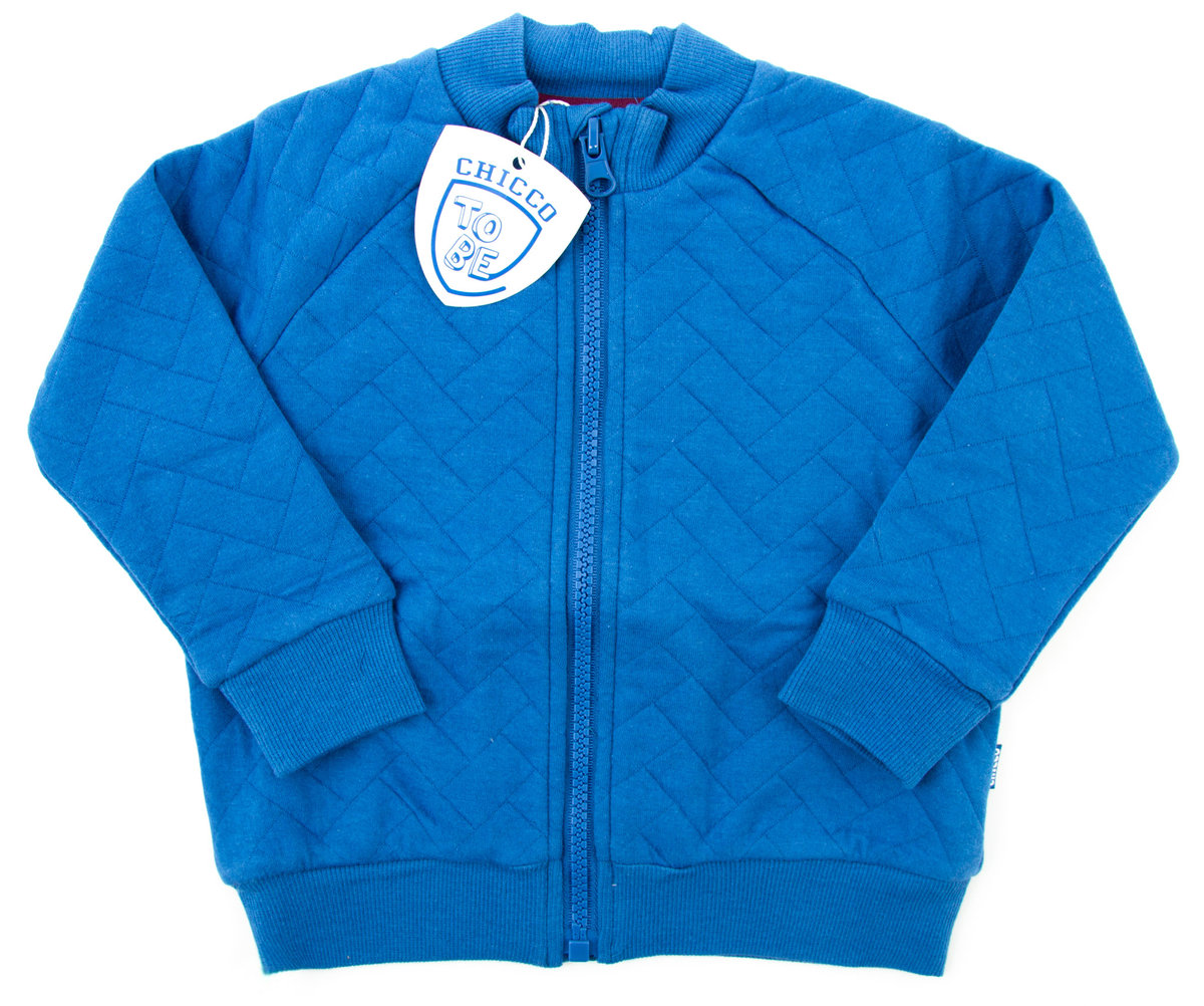 Bluza dziecięca Chicco klasyczna niebieska zasuwana-80