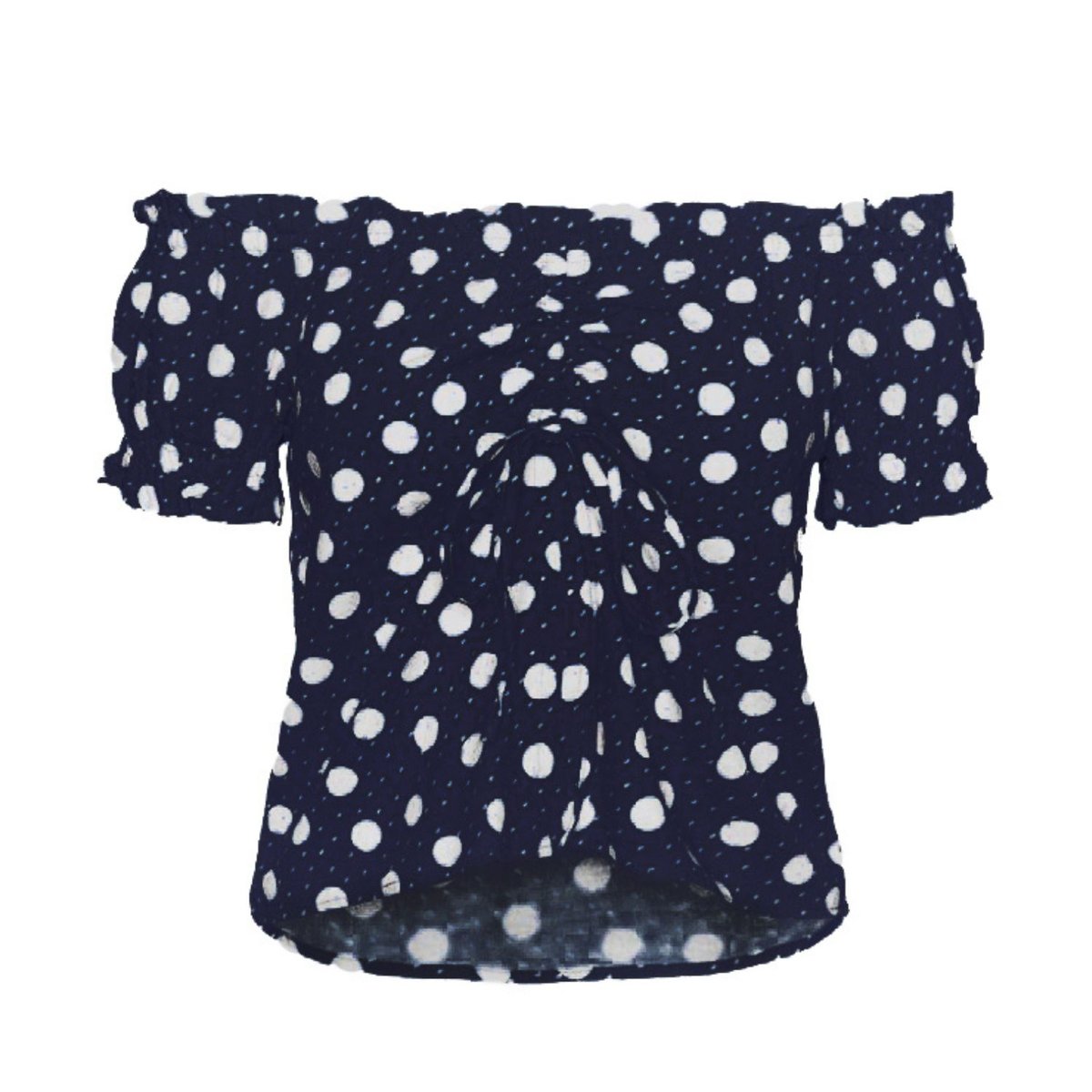 Bluzka damska Vero Moda Jesmilo hiszpanka w kropki lniana-L