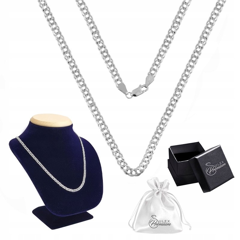 Łańcuszek srebrny pr. 925 Splot Rombus Rombo do Zawieszek 40 cm x 2.5 mm