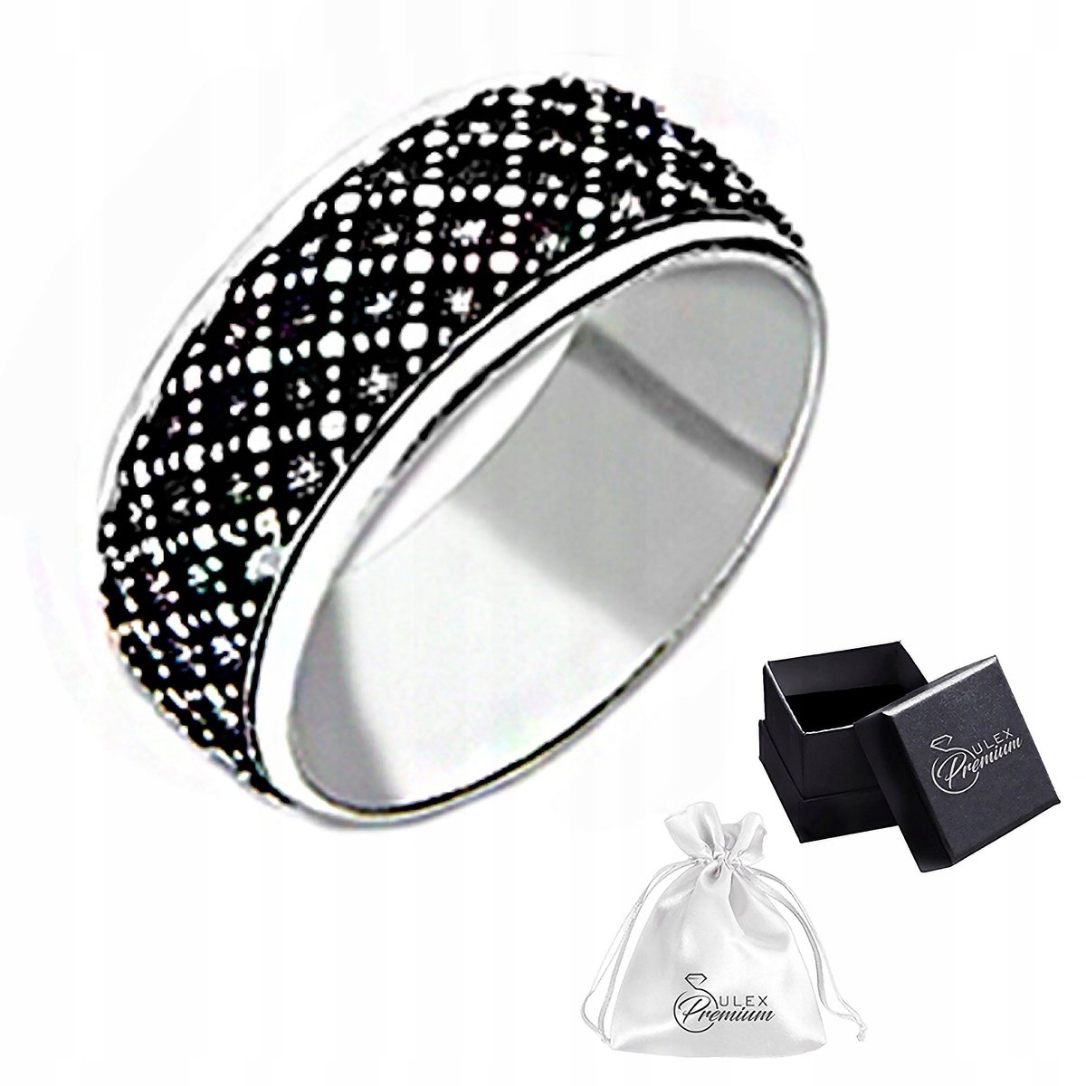 Obrączka srebrna pr. 925 Elegancki Pierścionek Obrączka w Kratkę r. 24