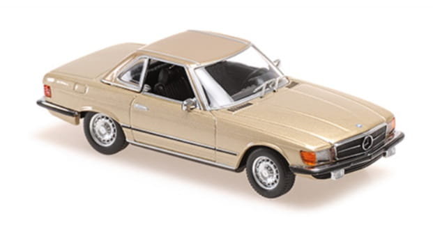 Mercedes 350 Sl Cabriolet Hardtop (R107) 1974 Gold 1:43 Minichamps 940033450