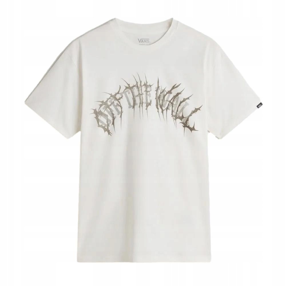 Męski T-shirt VANS Metal Arch SS Marshmallow VN000M47FS81 M