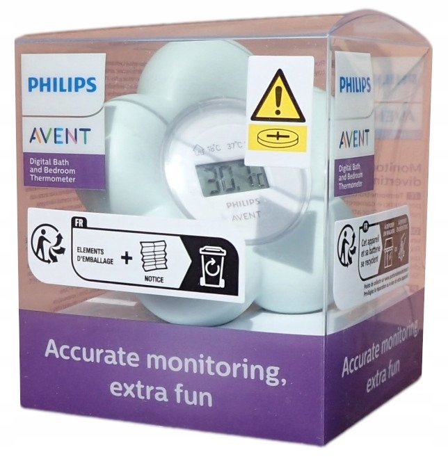 Termometr do kąpieli łazienkowy dla dziecka dzieci pokojowy Philips SCH480