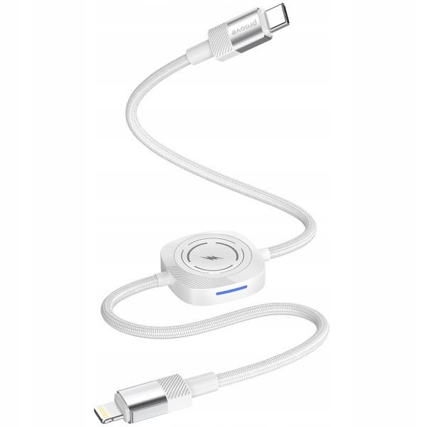 Kabel Przewód Usb-c Na Lightning 27w + Ładowarka Qi Na Smartofon Smartwatch / Ccmt27004101